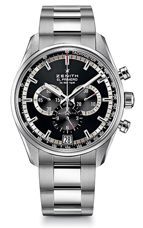 Zenith 2010 El Primero Collection Self winding Automatic Chronometer Black Mens Watch 03-2040-400-21-M2040 
