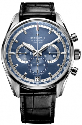 Zenith 2010 El Primero Collection Self winding Automatic Chronometer Blue Mens Watch 03-2041-400-51-C496 