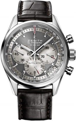 Zenith 2010 El Primero Collection Self winding Automatic Chronometer Grey Ladies Watch 03-2150-400-21-C709 