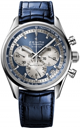 Zenith 2010 El Primero Collection Self winding Automatic Chronometer Blue Ladies Watch 03-2150-400-51-C710 