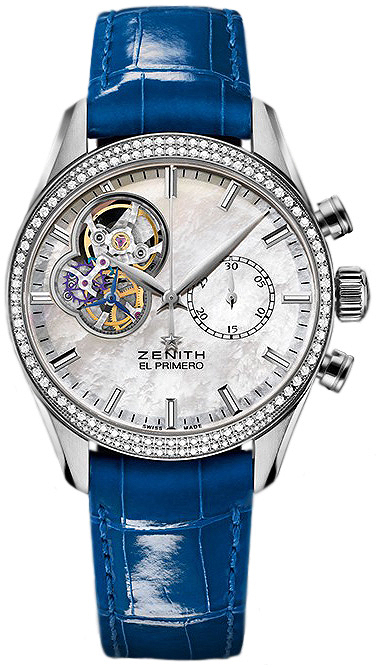 Zenith Chronomaster El Primero Self winding Automatic White Mens Watch 16-2150-4062-81-C754 