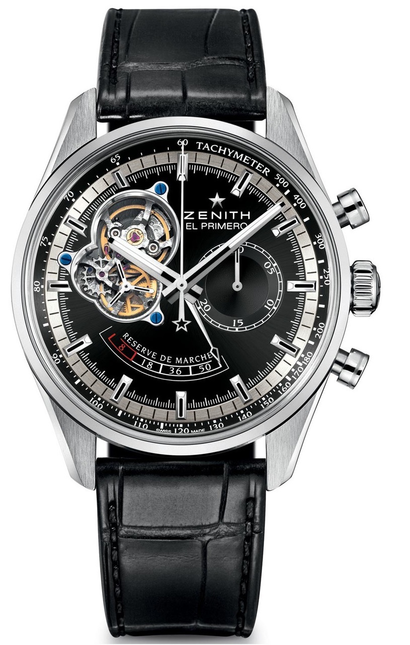 Zenith Chronomaster El Primero Self winding Automatic Black Mens Watch 03-2080-4021-21-C496 