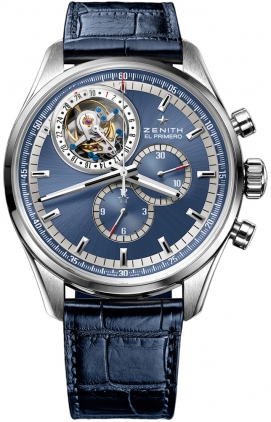 Zenith 2010 El Primero Collection Self winding Automatic Chronometer Blue Mens Watch 03-2051-4035-51-C700 